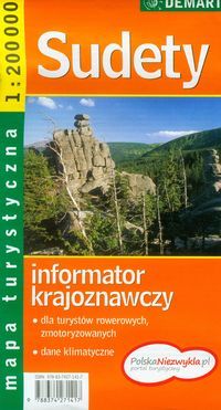 Sudety, mapa turystyczna, 1: 200 000