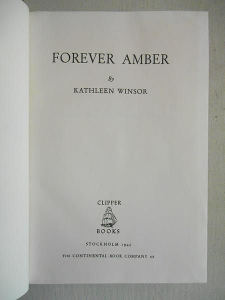 Winsor Kathleen - Forever Amber, 1946 r.