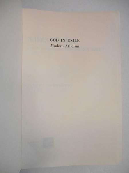 Fabro Cornelio - God in Exile. Modern Atheism