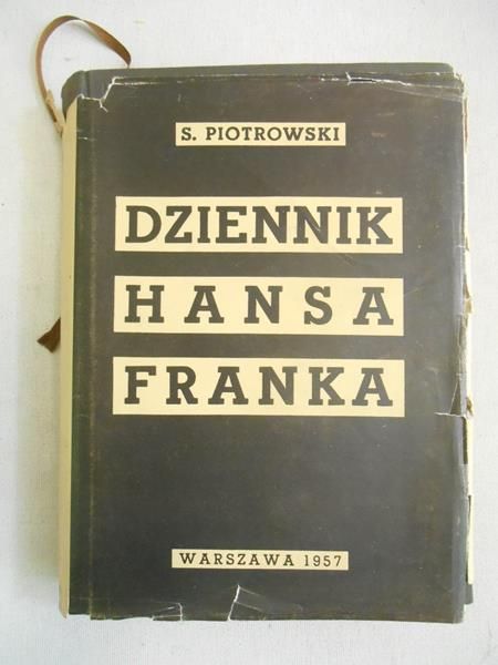 Stanisław Piotrowski - Dziennik Hansa Franka
