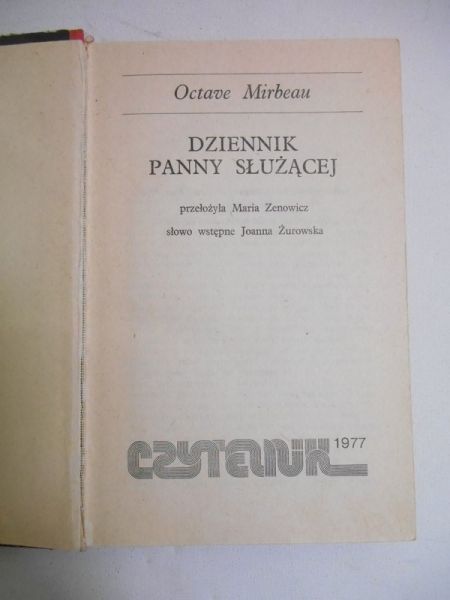 Mirbeau Octave - Dziennik panny służącej