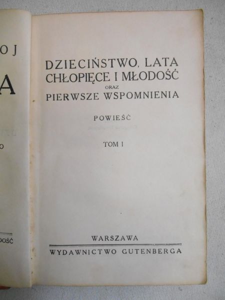 Tołstoj Lew - Dzieła, ok..1928 r.