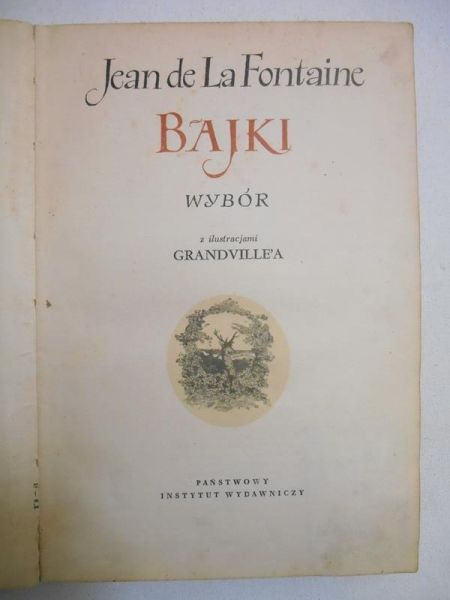 Fontaine Jean de La - Bajki. Wybór