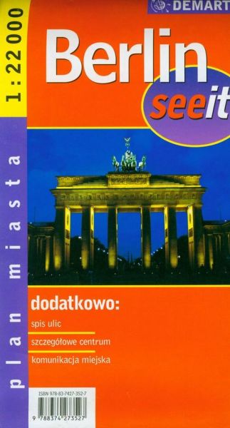 Berlin, plan miasta, 1:22 000