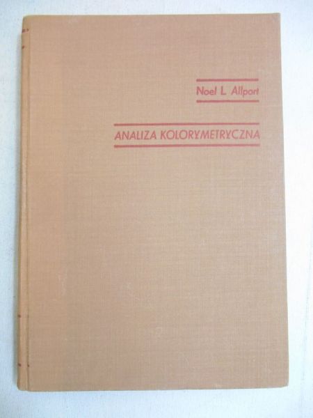 Allport Noel L. - Analiza Kolorymetryczna