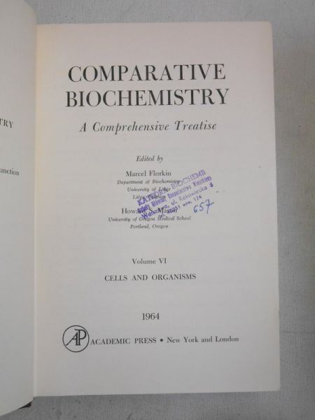 Florkin Marcel (red.) - Comparative Biochemistry. T. VI
