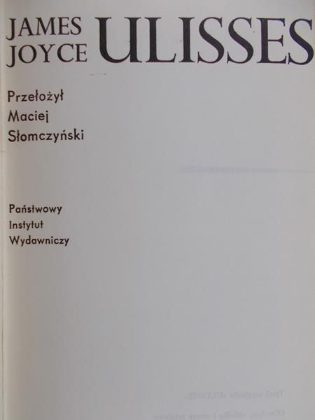 Joyce James - Ulisses