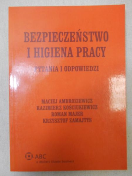 Majer Roman - Bezpieczeństwo i higiena pracy
