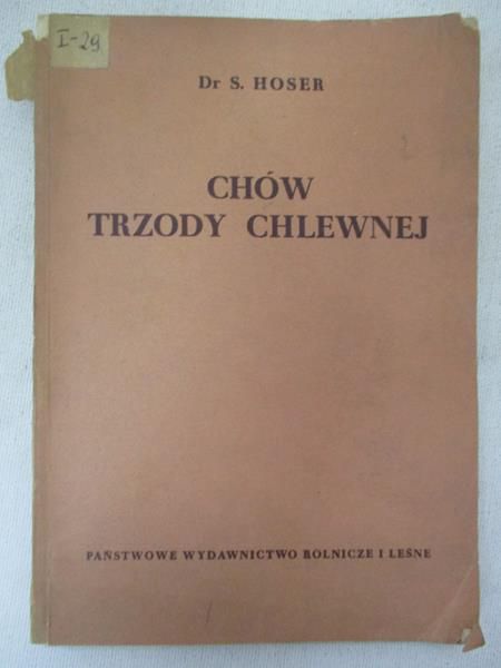 Hoser S.  - Chów trzody chlewnej