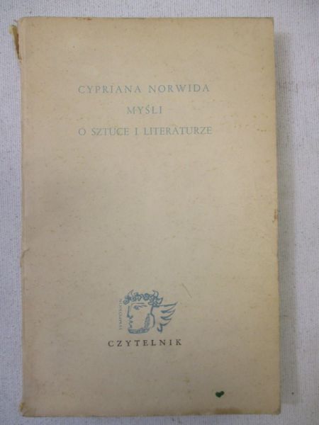 Jastrun Mieczysław (red.) - Cypriana Norwida myśli o sztuce i literaturze