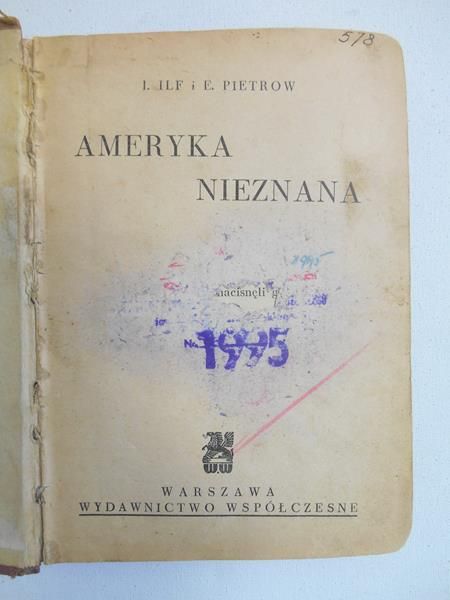 Ilf I. - Ameryka nieznana, wyd. 1937 r.