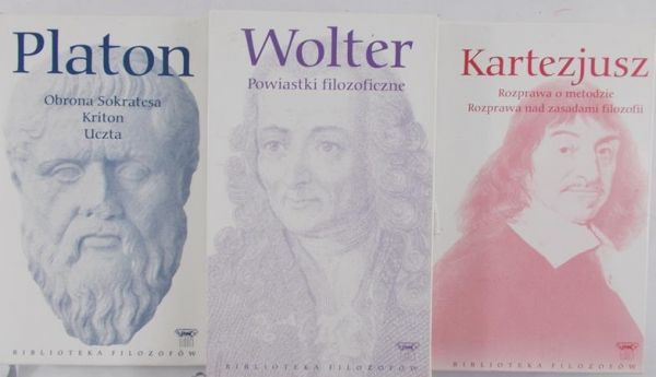 Kartezjusz / Platon / Wolter - zestaw 3 książek