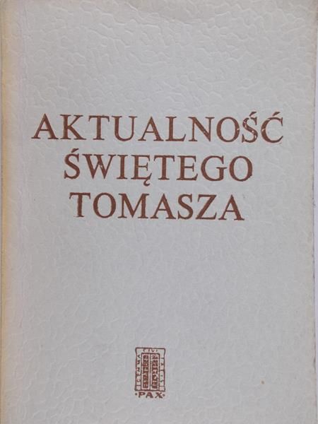 Journet Charles - Aktualność świętego Tomasza