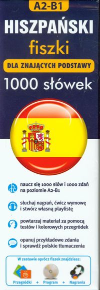 Hiszpański fiszki 1000 słówek dla znających podstawy