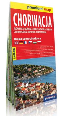 Chorwacja mapa samochodowa 1:650 000