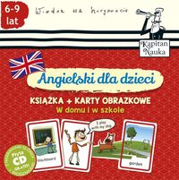 Angielski dla dzieci W domu i w szkole Książka + Karty obrazkowe, Nowa