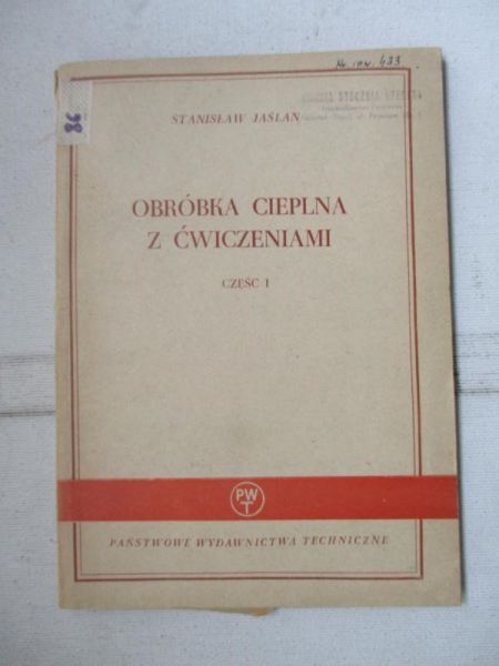 Jaślan Stanisław - Obróbka cieplna z ćwiczeniami, cz. I