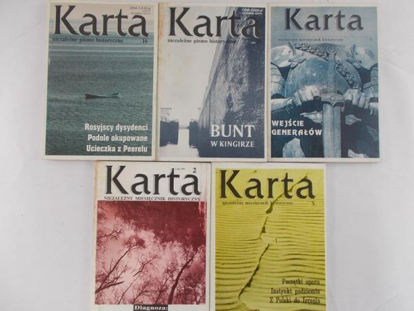 Karta, zestaw 5 książek