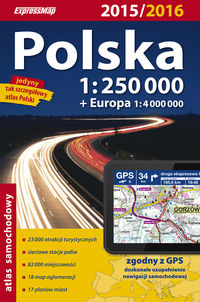 Polska Atlas samochodowy 1:250 000