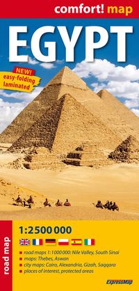 Egypt 1:2 500 000  laminowana mapa samochodowa, Nowa
