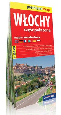 Włochy część północna mapa samochodowa 1:650 000