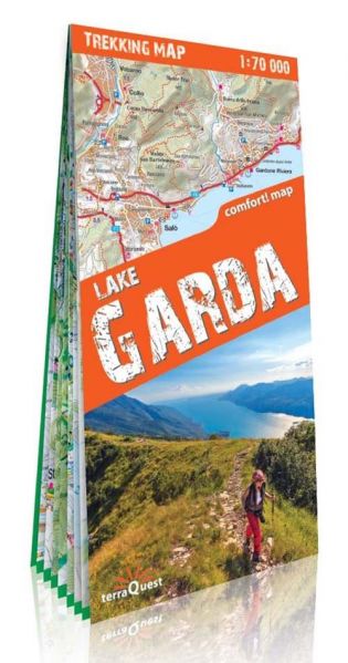 Jezioro Garda (Lake Garda) trekking map laminowana mapa trekkingowa 1:70 000