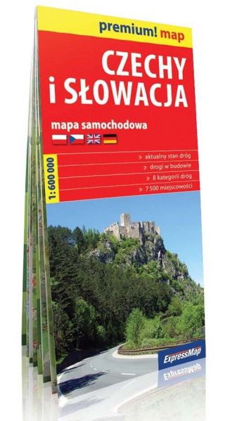 Czechy i Słowacja mapa samochodowa 1:600 000