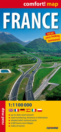 France road map 1:1 100 000