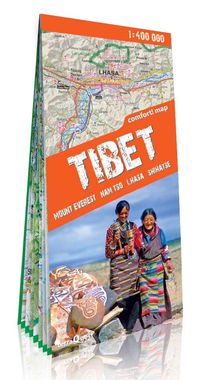 Tybet Mount Everest Nam tso Lhasa Shigatse mapa południowej części Tybetu 1:400 000, Nowa