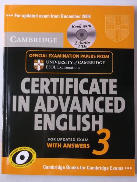 Cambridge Certificate in Advanced English 3, +CD, Nowa