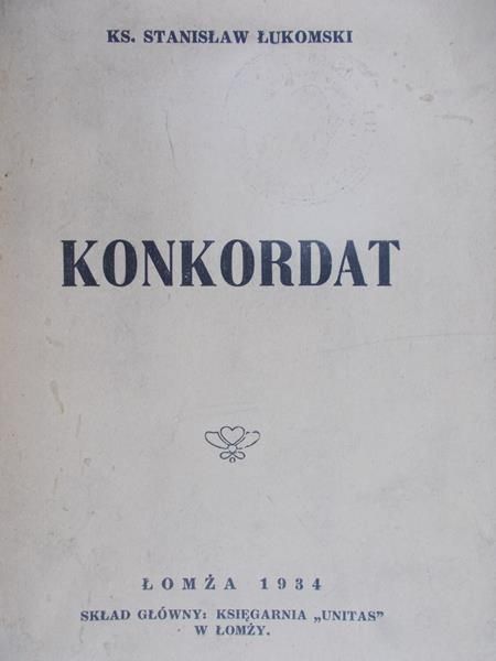 Łukomski Stanisław - Konkordat, 1934 r.