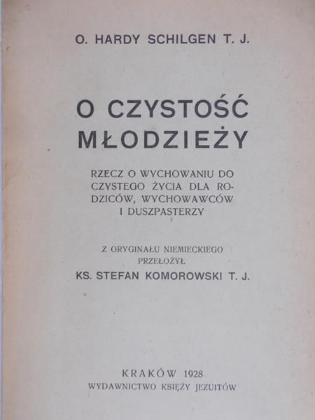 O czystość młodzieży, 1928 r.