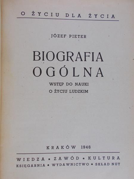 Pieter Józef - Biografia ogólna, 1946r.