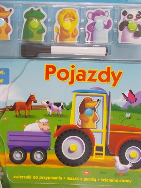 Pojazdy Przypinaj, rysuj i zmazuj