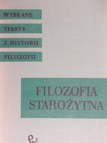 Legowicz Jan  - Filozofia starożytna Grecji i Rzymu