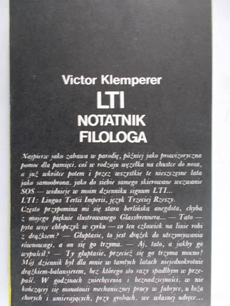 Klemperer Victor - LTI. Notatnik filologa