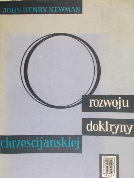 Newman John  Henry - O rozwoju doktryny chrześcijańskiej
