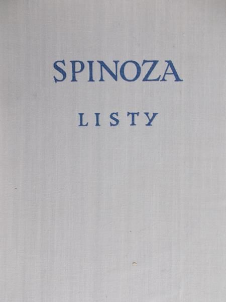 Spinoza. Listy, BKF