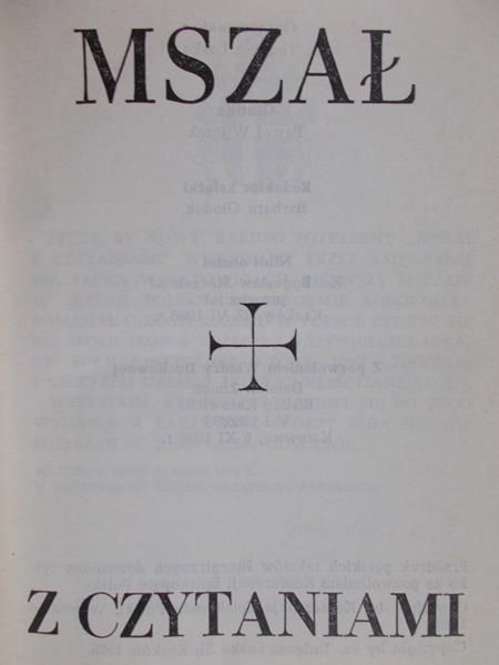 Loska Tadeusz (opr.) - Mszał z czytaniami