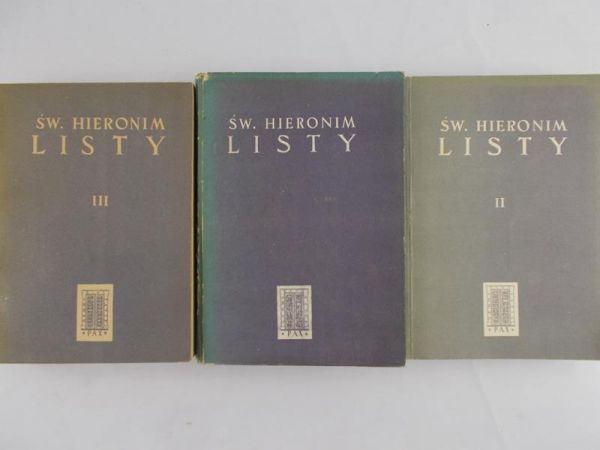 Czuj Jan (przeł.) - Św. Hieronim Listy ( zestaw 3 książek)