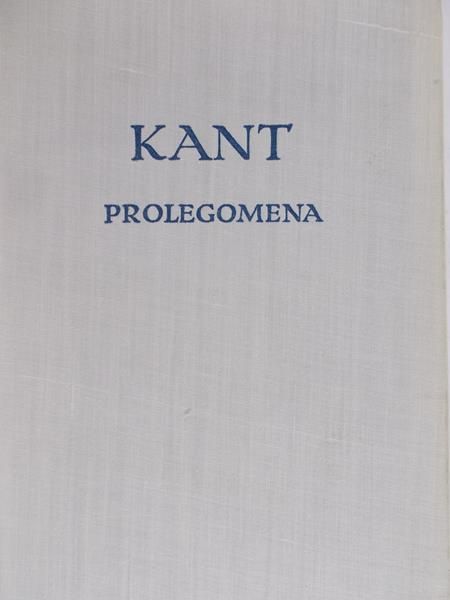 Kant Immanuel - Prolegomena