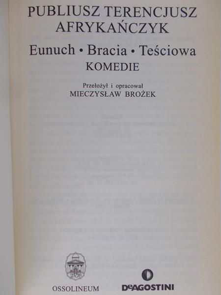 Terencjusz - Eunuch, Bracia, Teściowa