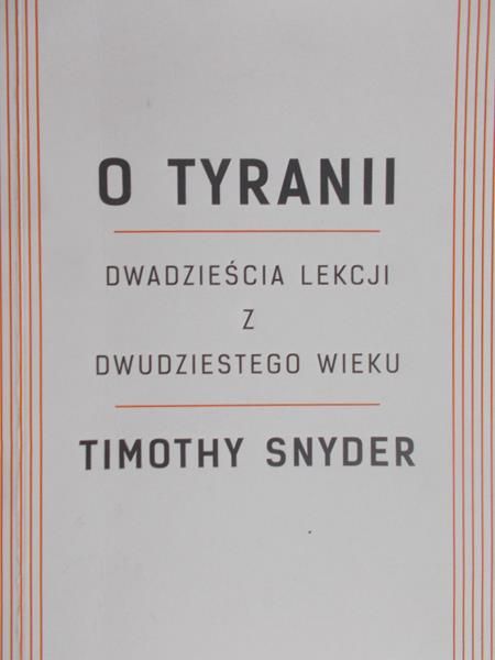 Snyder Timothy - O Tyranii
