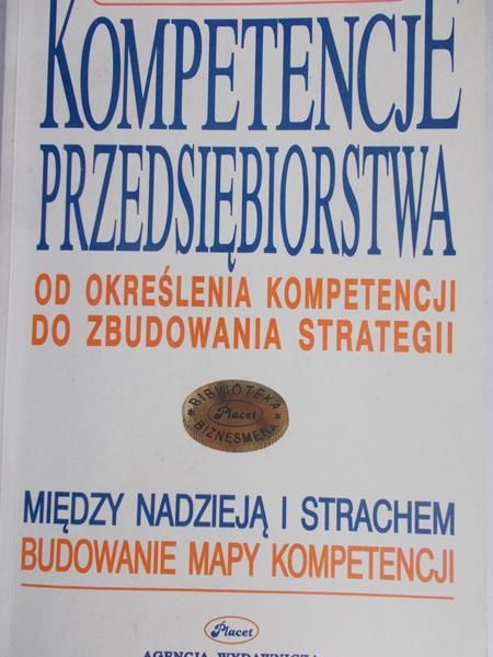 Bratnicki Mariusz - Kompetencje przedsiębiorstwa
