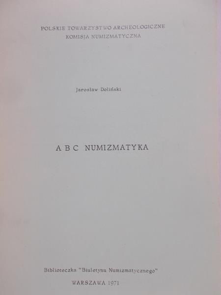 Doliński Jarosław - ABC Numizmatyka