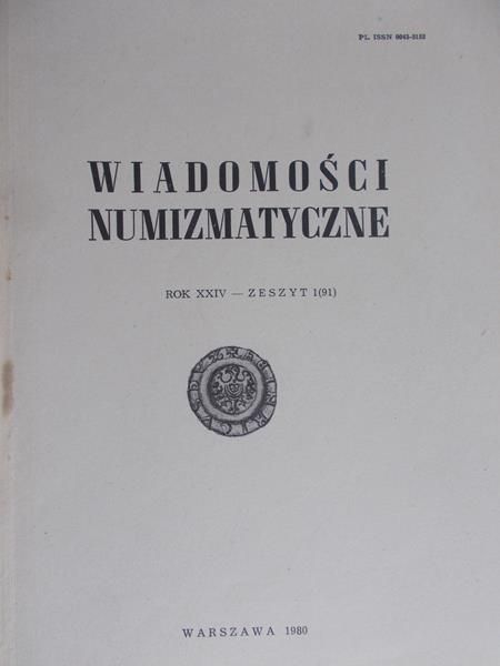 Kiersnowski Ryszard - Wiadomości numizmatyczne