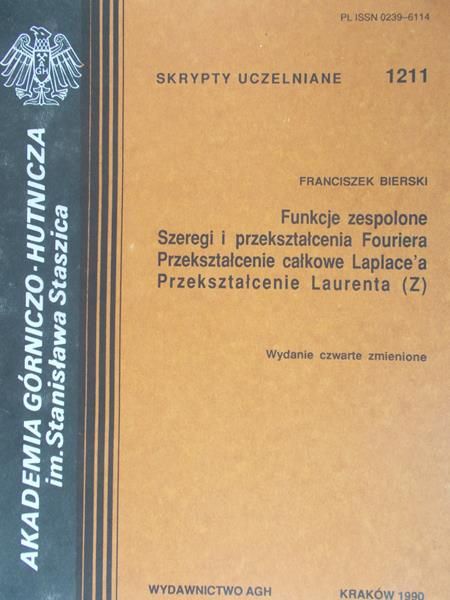Bierski Franciszek - Funkcje zespolone