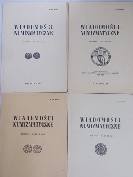 Kiersnowski Ryszard - Wiadomości numizmatyczne, zeszyt 1- 4