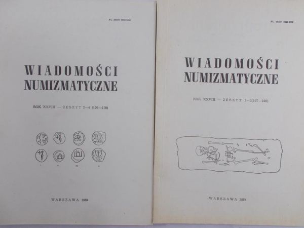 Wiadomości Numizmatyczne zeszyt 1-2 i 3-4