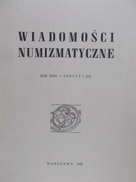 Wiadomości numizmatyczne